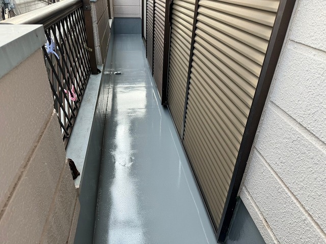 ベランダ防水工事完了